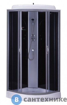 картинка Душевая кабина Loranto CS-6681G 80*80*215 чёрная