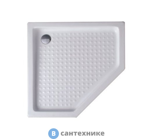 Душевой поддон Cezares TRAY-A-P-100-15-W акрил, с сифоном