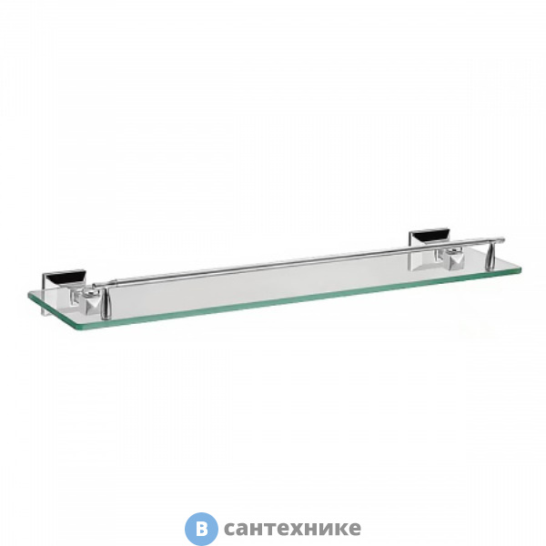 Полка AZARIO ALTRE стеклянная, хром (AZ-96003)