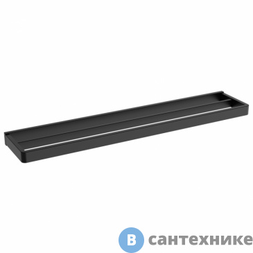 картинка Полотенцедержатель двойной ABBER Westen AA1756B черный матовый