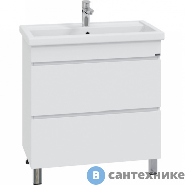 картинка Тумба под раковину СанТа Марс 80 2 ящ. напольная (ум. ФОСТЕР 80) (700295)