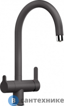 картинка Смеситель Blanco 526271 TRIMA тёмная скала