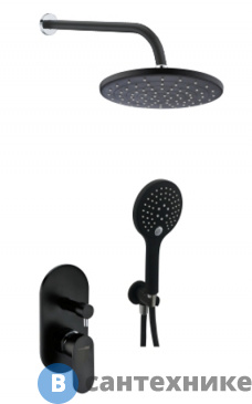картинка Встраиваемый комплект WasserKRAFT A16777 для душа с верхней душевой насадкой и лейкой