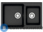 картинка Кухонная мойка AZARIO Grand (765х500х190) чёрный, сифон + герметик (CS00079903)