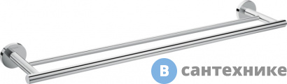 картинка Полотенцедержатель Hansgrohe 41712000 Logis двойной