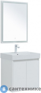 картинка Комплект мебели Aquanet Nova Lite 60 2 дв. бел. глянец (302532)