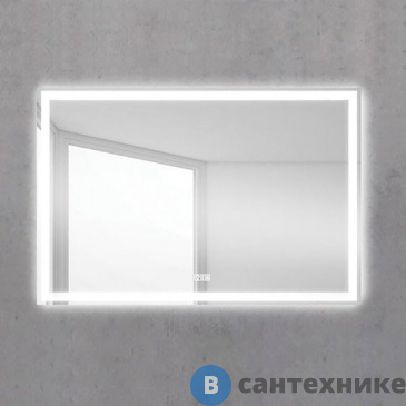 картинка Зеркало BelBagno SPC-GRT-900-600-LED-TCH-WARM с встроенным светильником, сенсорным выключателем и подогревом (900x30x600)