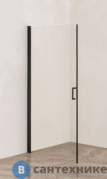 картинка Душевая дверь Orange E05-090TB распашная универсальная, (87,5-88,5)х190 см