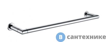 картинка Полотенцедержатель AZARIO FORNY трубчатый одинарный 60 см, хром (AZ-88301)