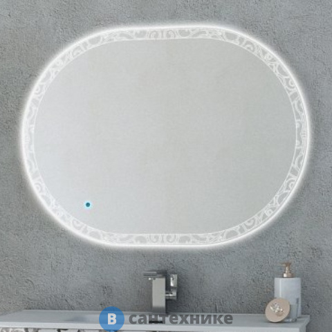 Зеркало Cezares 44997 со встроенной LED подсветкой, 100x75