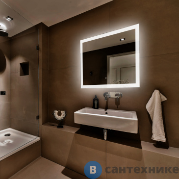 картинка Зеркало ABBER See AG6107SL-1.0 с подсветкой, сенсорный выключатель, диммер