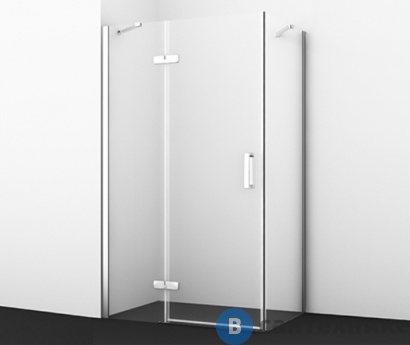 картинка Душевой уголок WasserKRAFT Aller 10H07L, прямоугольник, с левой распашной дверью