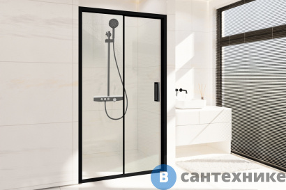 картинка Душевая дверь Royal Bath ACCORD RB HS-T-BL 125x200 (прозрачное) (RB125HS-T-BL)