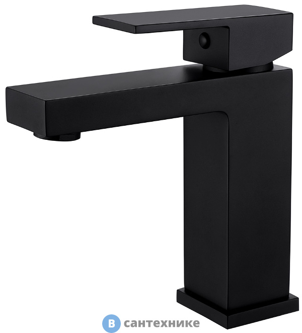 Смеситель ABBER Daheim AF8210B для раковины, чёрный матовый