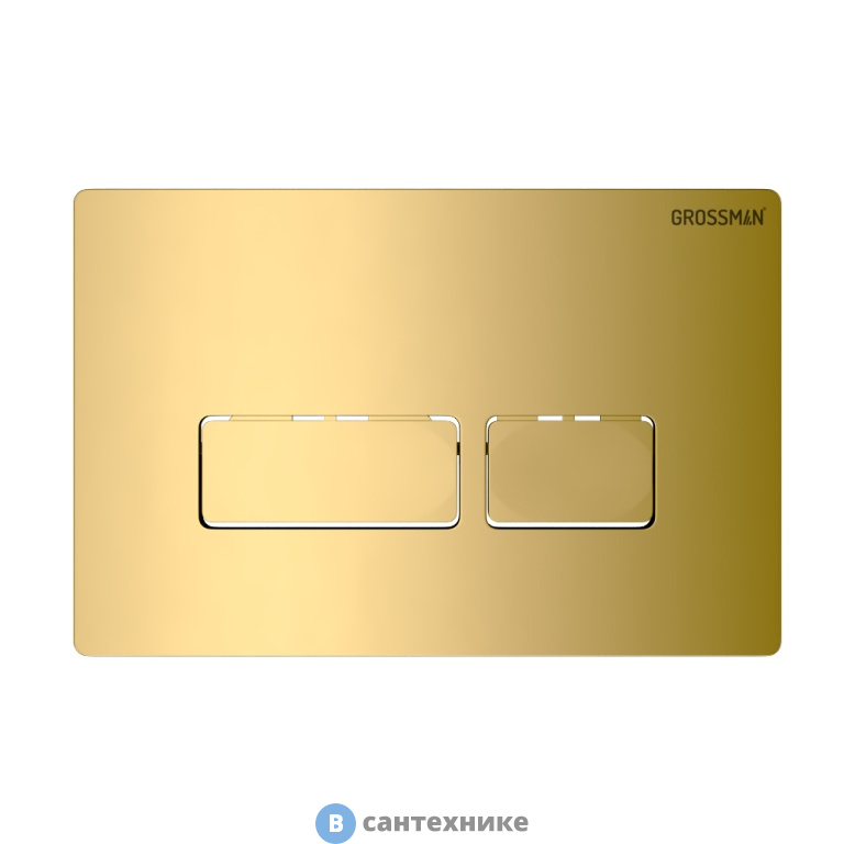 Клавиша смыва Grossman Pragma 700.K31.03.300.300 золото глянцевый