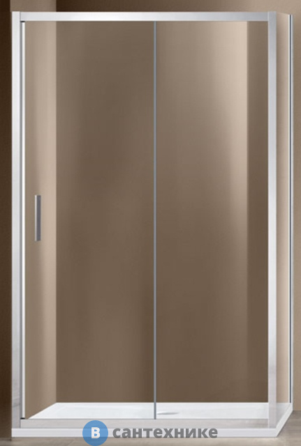 Душевой уголок Vincea Garda VSR-1G1011CL, 1100*1000, хром, стекло прозрачное, без поддона