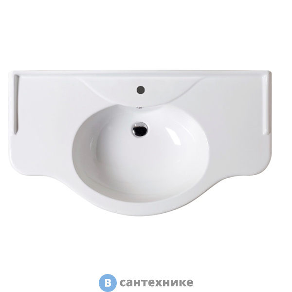 Раковина AZZURRA GIUNONE консоль 112*62 см с 1 отв под смеситель, белый (GIU200110/ALZA bi*1)