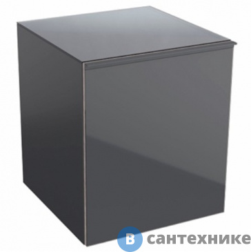 картинка Шкафчик подвесной Geberit ACANTO 500.618.JK.2 /45x52x47,6/ (лавовое стекло/лавовый матовый—лакир)