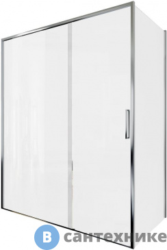 картинка Душевой уголок Aquanet Pleasure Evo 150x90 AE65-150x90-CT без поддона, профиль хром, прозрачное стекло (324127)