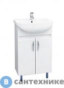 Тумба под раковину Merkana Уют 50 см на ножках белая (14259)
