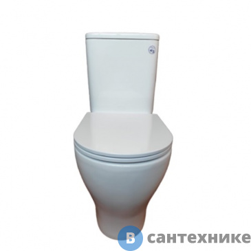 картинка Унитаз-компакт Bolu Cartagena BL-34A2154 безободковый с ультратонким сиденьем с микролифтом