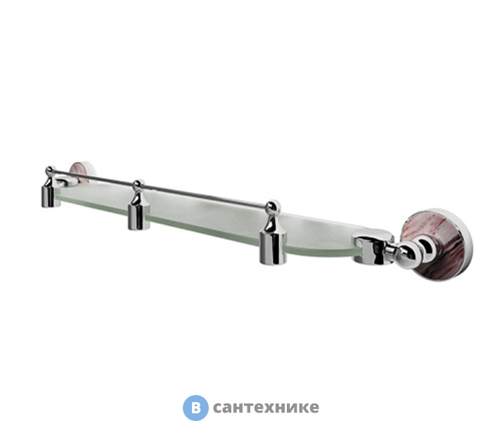 Полка WasserKRAFT Aland K-8544 стеклянная с бортиком