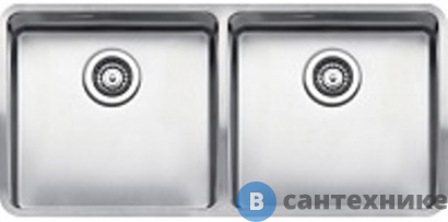 картинка Кухонная мойка Reginox Ohio 40x40+40x40 LUX 3,5" (40222)