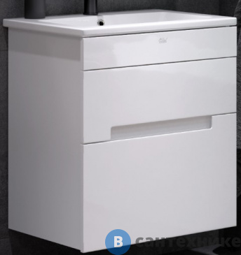картинка Тумба под раковину Alavann Rita 60 белый (ум. Элина 60) (СТЯ-6001-0600-00)