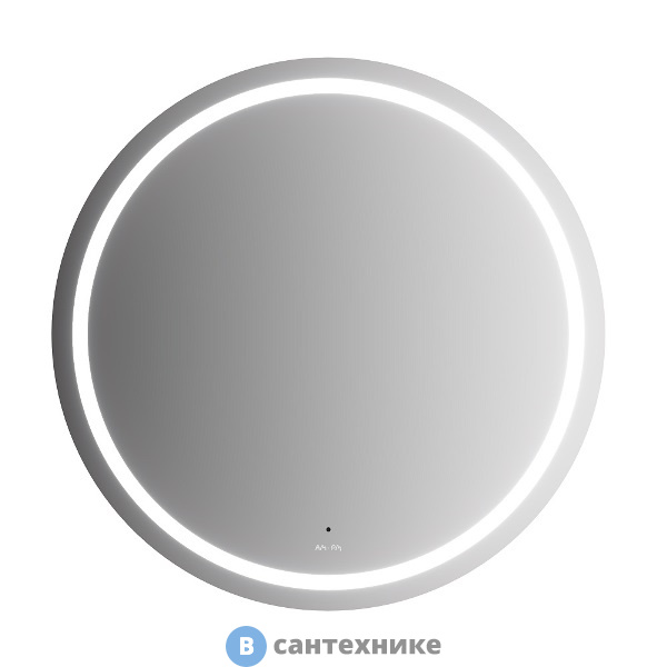 Зеркало AM.PM M85AMOX0801WG с контурной LED-подсветкой, ИК- сенсором, круглое, 80 см