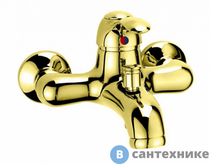 картинка Смеситель Cezares LIRA-C-VDM1-03 для ванны и душа, золото