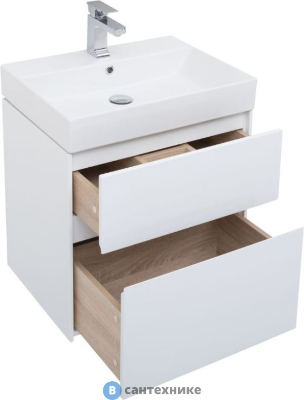 Тумба с раковиной Aquanet Бруклин 70 белый (212597)