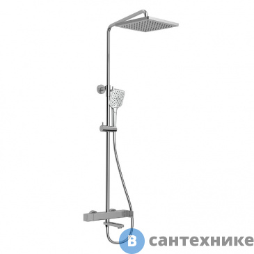 картинка Душевая стойка Vincea Cube VSFS-1C1CH с изливом, хром