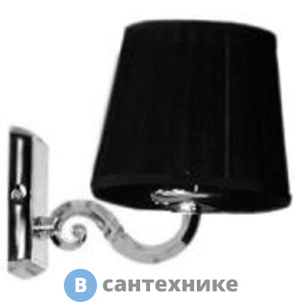 Светильник Акватон 3012/M/CR цвет хром, плафон черный (1AX015SVXX000)