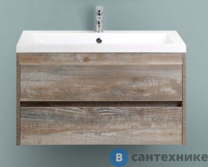 картинка Тумба под раковину Art & MAX FAMILY Family-900-2C-SO-PE подвесная с двумя выкатными ящиками, Pino Esotica, 900x480x550