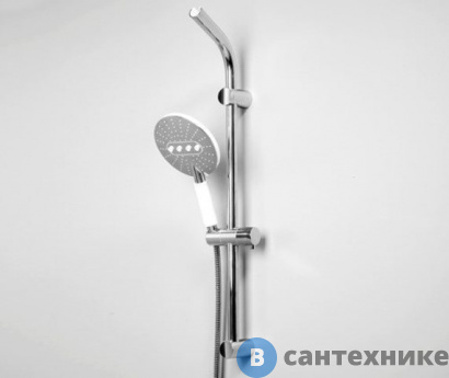 картинка Душевой гарнитур WasserKRAFT A044 83,5 см нержавеющая сталь, хромоникелевое покрытие