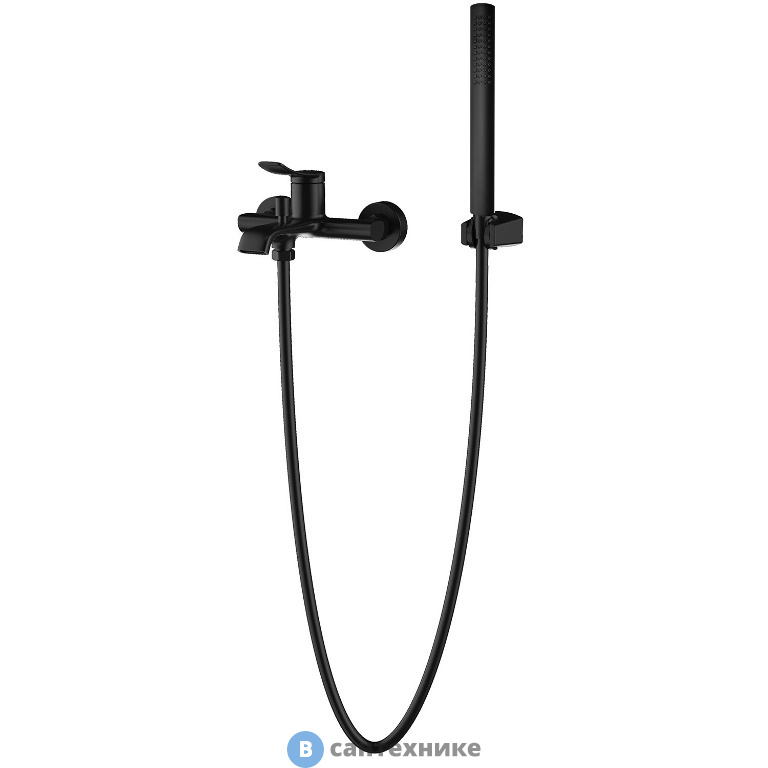 Смеситель AZARIO ABILITY AZ-VRY238331PA для ванны и душа с полным душевым набором, черный