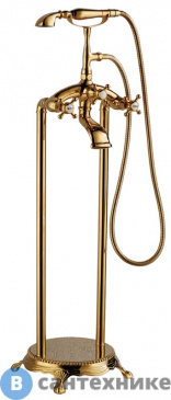 картинка Смеситель ABBER Klassik AF8415G напольный, золото