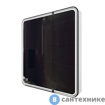 картинка Зеркало-шкаф AZARIO Adriana 1Л с подсветкой 700*800 (CS00072835)