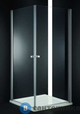 картинка Душевой уголок Cezares ELENA-W-A-2-80-P-Cr 800x800x1950, без поддона