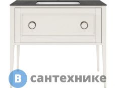 Тумба под раковину KERAMA MARAZZI PLAZA Classic, напольная 100 см, 1 выдвижной ящик, высота 840 мм, белый (PL.C.100.1\WHT)