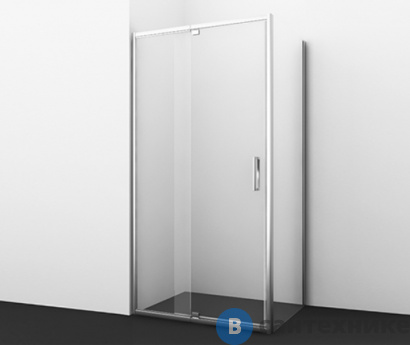 картинка Душевой уголок WasserKRAFT Berkel 48P16, прямоугольник, с универсальной распашной дверью