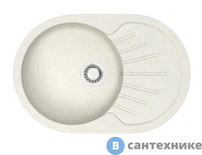 картинка Кухонная мойка AZARIO Flora (750x505x210) хлопок, сифон + герметик (CS00079914)