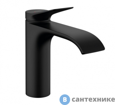 картинка Смеситель Hansgrohe 75020670 Vivenis для раковины, чёрный матовый