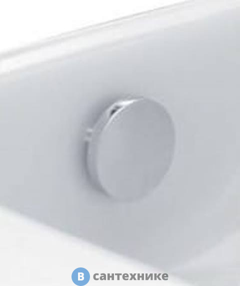 Декоративная заглушка Jacob Delafon E4061-CP для переливного отверстия раковины (хром)