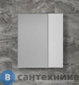 Зеркальный шкаф Style line «Стокгольм» 60 см белый рифленый софт (4650134473315)