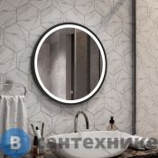 Зеркало ART&MAX Livorno AM-Liv-800-DS-F-Nero с подсветкой