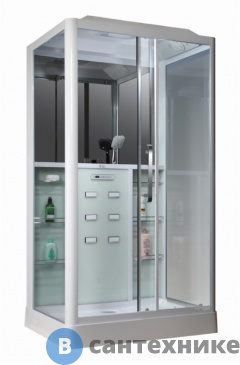 картинка Душевая кабина Loranto CS 129 R 90*150*215 см белая (правая)
