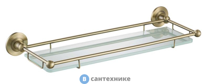 Полка в ванну стеклянная Timo Nelson 160072/02 antique