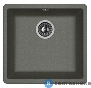 картинка Кухонная мойка FLORTEK Ринг 400, чёрный FG (24.050.C0400.102)