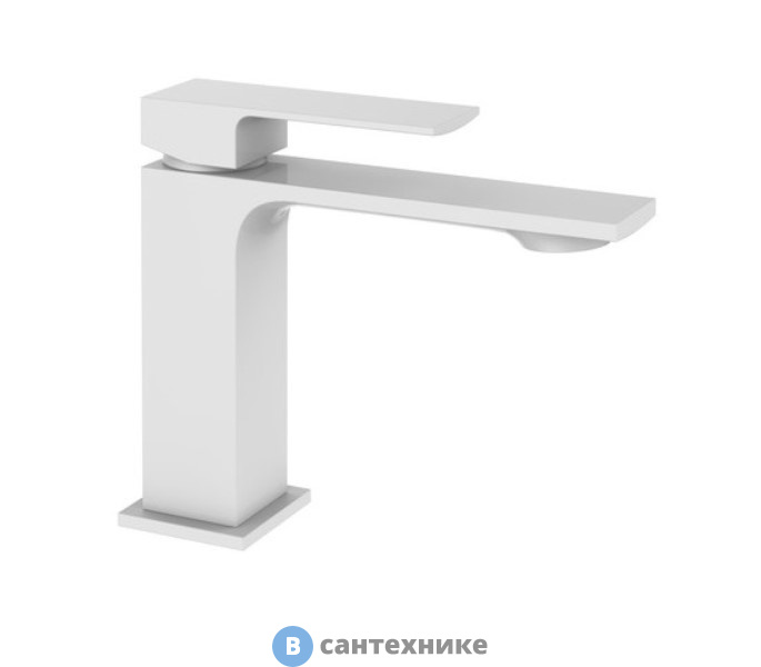 Смеситель Orange Lutz M04-021w однозахватный для раковины, белый